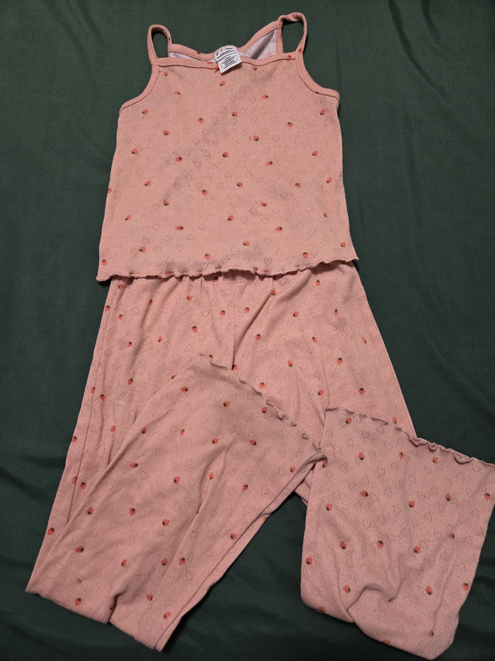 Art Class Girls' Pointelle Tank Top & Pants Pajama Set, Pink